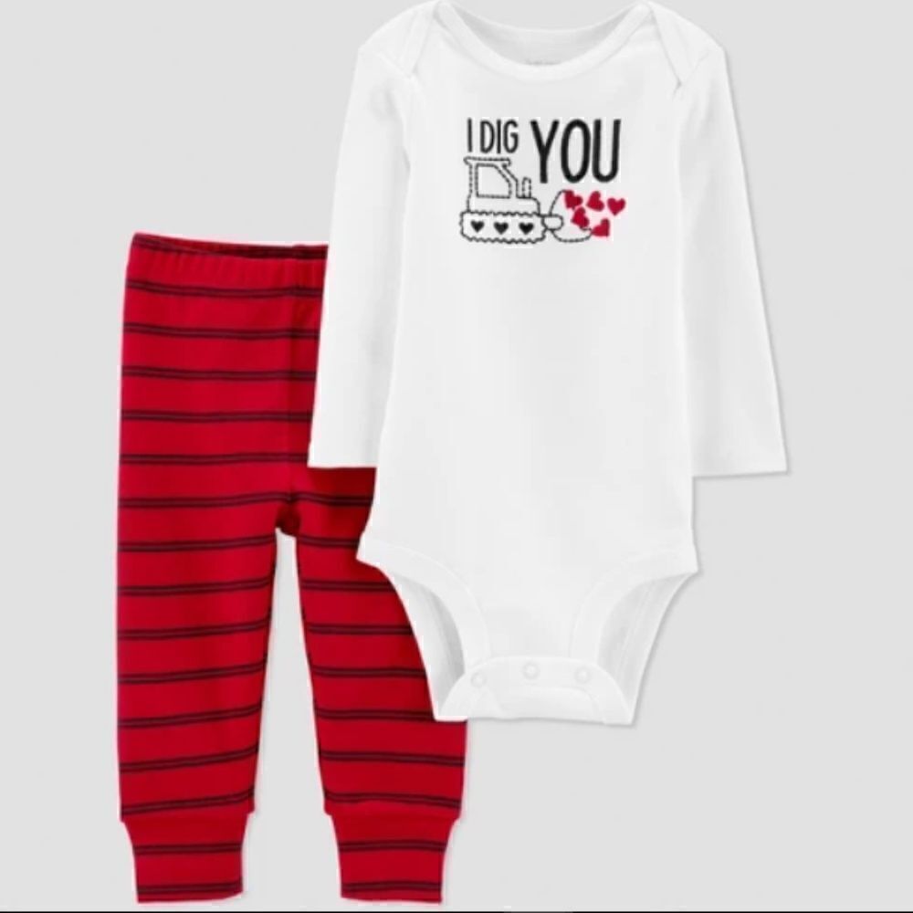 Baby Boys' 2pc I Dig You Bodysuit Set
